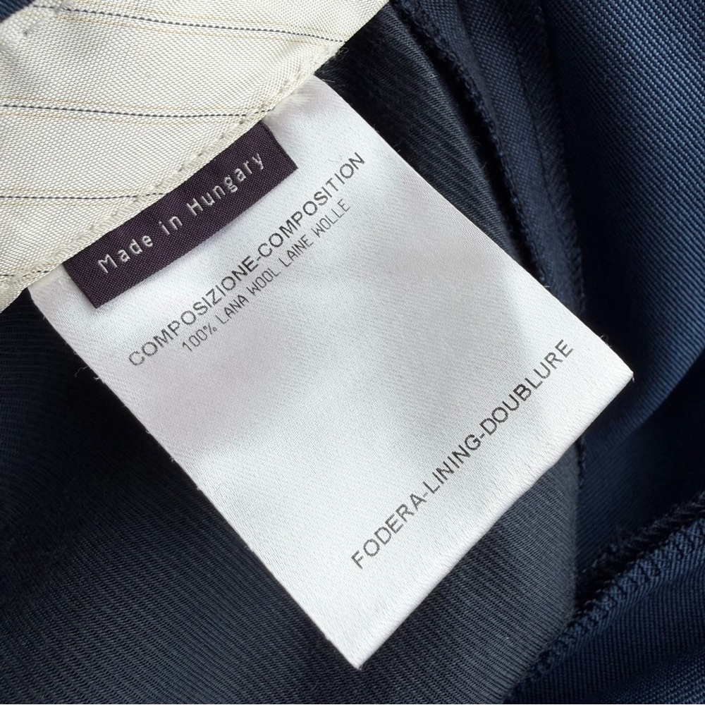Stella McCartney Wool Trouser Pants Navy Blue Size 36 IT 0-2 US - Picture 8 of 9